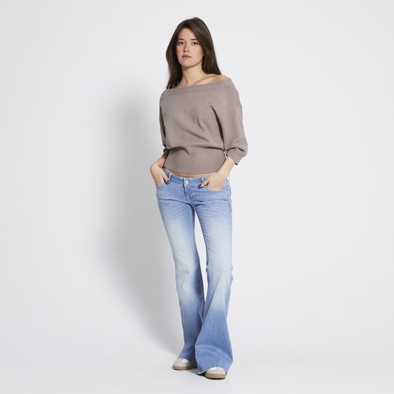 Off-shoulder knit sweater "Adriana"